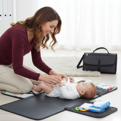 Matelas à Langer Portable avec Sac à Couches Intégré