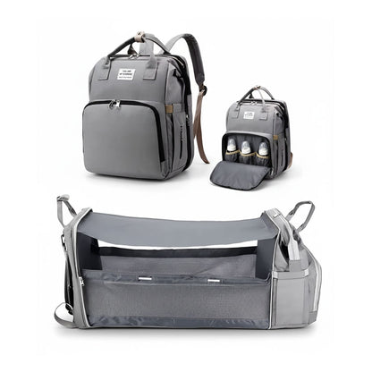 Sac à Dos Bébé Multifonction 3-en-1 avec Port USB
