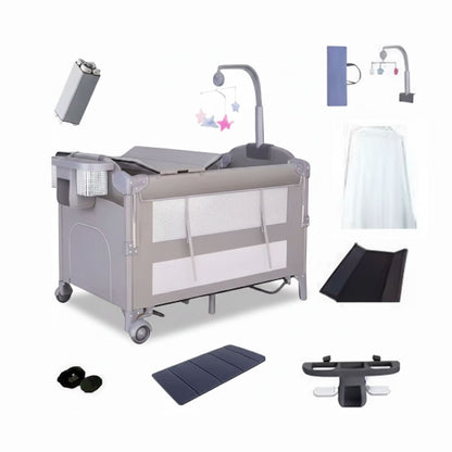 Berceau Bébé Polyvalent à Hauteur Ajustable