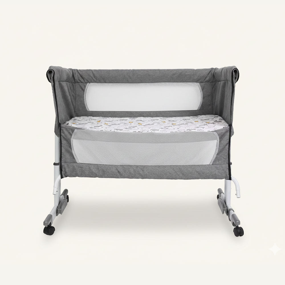 Lit de Voyage Bébé Pliable avec 6 Hauteurs Réglables