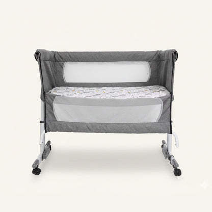 Lit de Voyage Bébé Pliable avec 6 Hauteurs Réglables