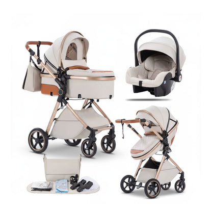 Poussette Bébé 3-en-1 Pliable