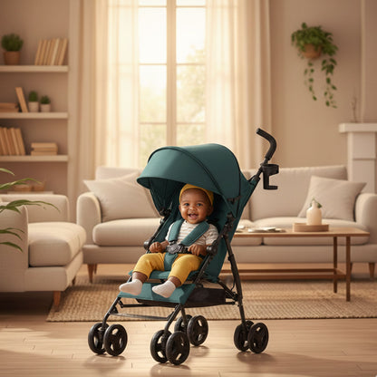 Poussette de voyage légère et pliable, design compact et portable