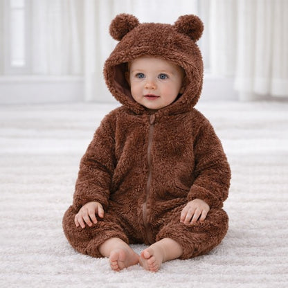 Combinaison Bébé Ourson en Polaire - Chaude & Douce