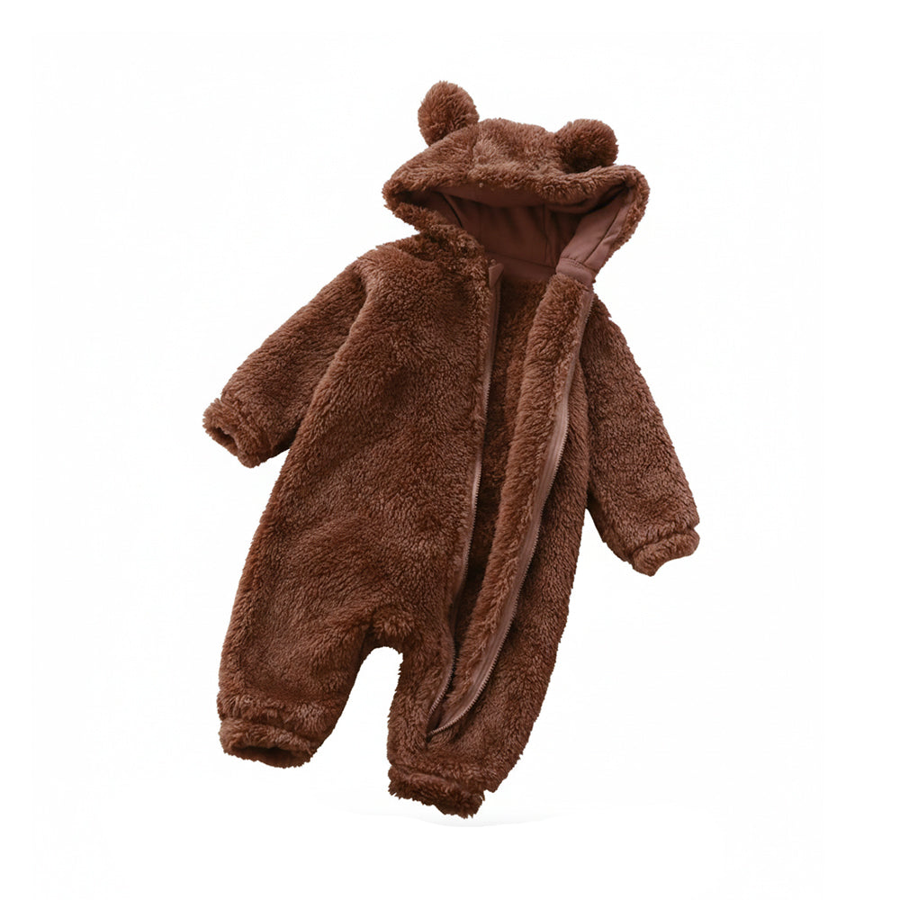 Combinaison Bébé Ourson en Polaire - Chaude & Douce